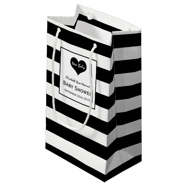 Modern Chic Black & White Baby Shower (Framsidan Vinklad)