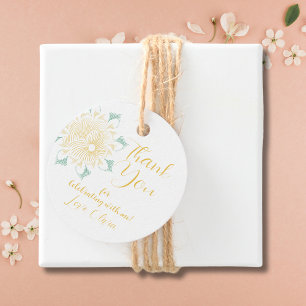 Modern Chic Boho Blommigt Sweet 16 Birthday Gift M Gåvor Etiketter