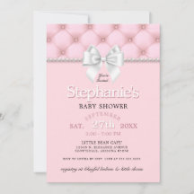 Modern Chic Bow Rosa Tiffany Baby Shower