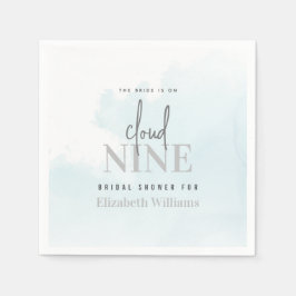 Modern Chic Bride är på molnet 9 Möhippa Pappersservett
