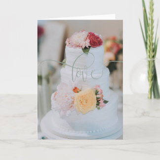 Modern Chic Bröllop Greeting Card Tack Kort