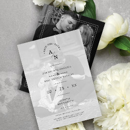 Modern Chic-calligrafi 2 foton Exempel Spara Datumet