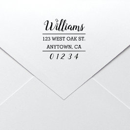 Modern Chic Calligraphy Script-Returadress Självfärgande Stämpel