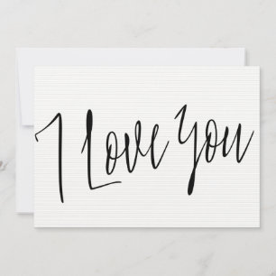 Modern Chic Calligraphy Stil "I kärlek you"