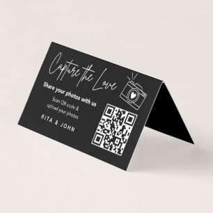 Modern Chic Capture The Love QR-kod Viklad Kort