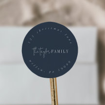 Modern Chic | Cirkulär Returadress för marin famil