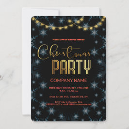 Modern Chic Corporate jul Party Inbjudningar