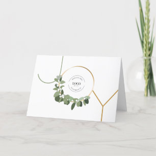 Modern Chic Din logotyp - God jul på företag Helgkort