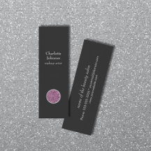 Modern Chic Elegant Grått Lila Makeup Artist