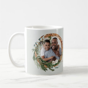 Modern chic elegant leafy wandbild kaffemugg