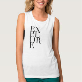 Modern Chic Explorer | Typografi | Tank av muskler Tee