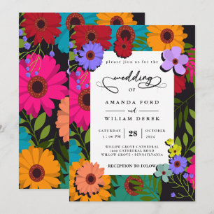 Modern chic färglös blomma Rustic Blommigt Bröllop Inbjudningar