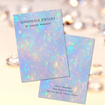 Modern Chic Faux HoloGraph Earring Visning Card