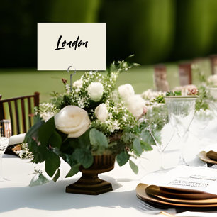 Modern Chic Favorite Ställe Bröllop Bord Namn Bordsnummer