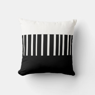 Modern chic fet rand kuddar svart och vitt