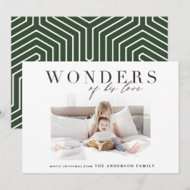 Modern chic för multifoto-christmas med religiösa julkort