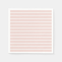 Modern chic för  rosa och vit rand elegant pappersservett