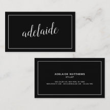 Modern chic för svartlistskript namnteckning 