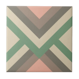Modern Chic Geometric Pastel Färg Kakelplatta
