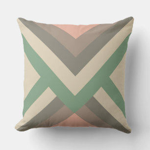 Modern Chic Geometric Pastel Färg Kudde