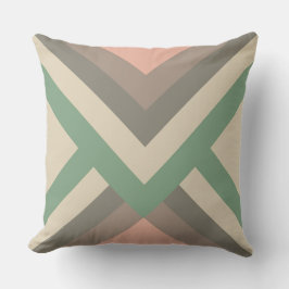 Modern Chic Geometriska Pastellfärger Kudde