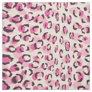 Modern chic girly rosa cheetah print mönster tyg