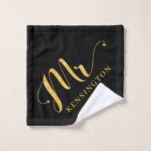 Modern Chic Gold Foil Typography Newlyed