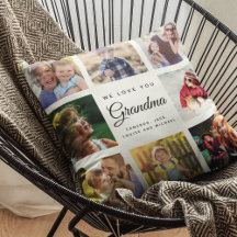Modern Chic Grandma Keepsak Family Photo Collage