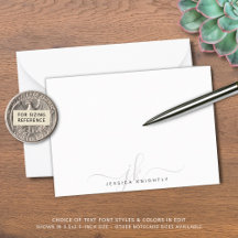 Modern Chic Grått Monogram Initialer - minimalt