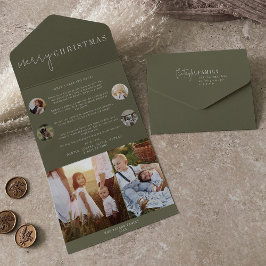 Modern Chic | Grönt God jul Multi Photo