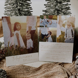 Modern Chic | Guld Family Photo Year in Review Julkort