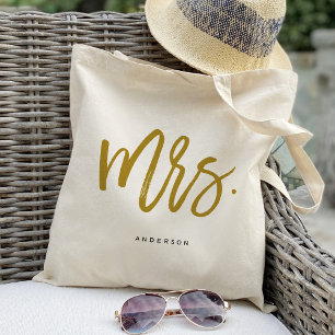 Modern Chic Guld, fru kalligrafi Tygkasse