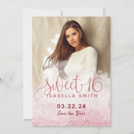 Modern chic guld glitter ro foto 16 spara datumet