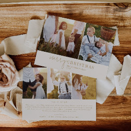 Modern Chic | Guld Photo Collage News Julkort