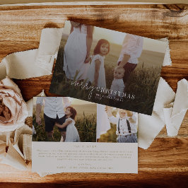 Modern Chic | Guld Photo Overlay-julnyheter Julkort