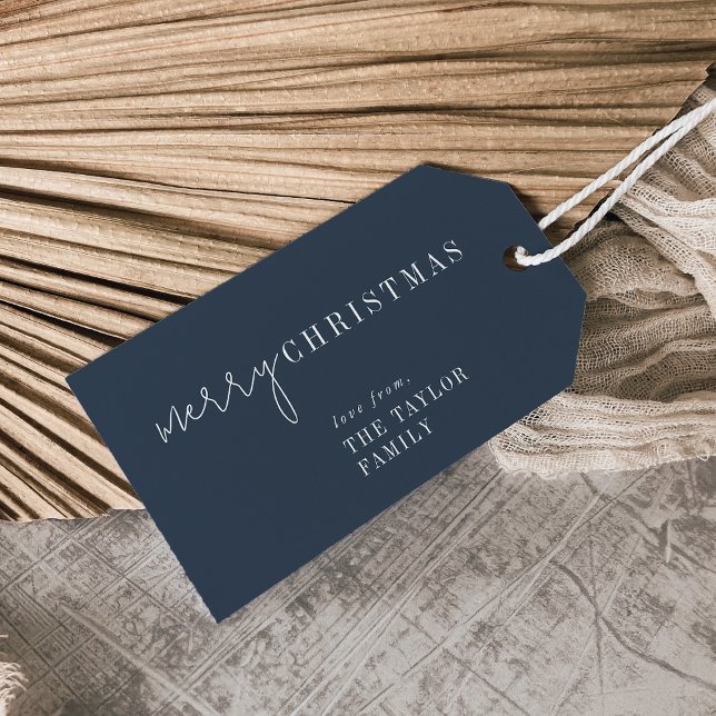 Modern Chic | Helgdag för flottan i God jul Presentetikett (Skapare uppladdad)