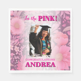 Modern Chic In The Pink! Graduation Party Pappersservett