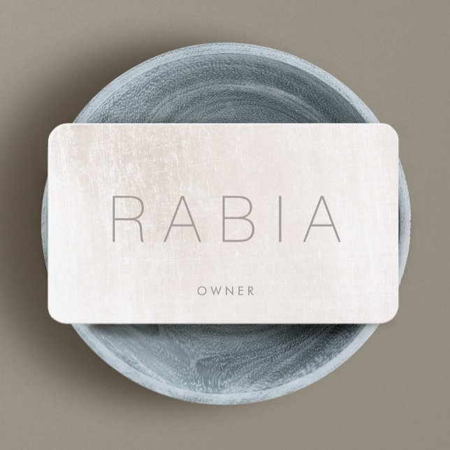 Modern Chic Ivory Marble Visitkort (Skapare uppladdad)