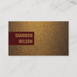 Modern chic koppar glitter guld, ram vid vin visitkort