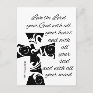 modern chic KOR + BIBLE VERSE Vykort