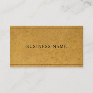 Modern Chic Kraft Papper look Unique Company Visitkort