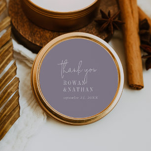 Modern Chic Lavender Lila Tack Stickers Runt Klistermärke