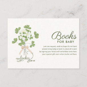 Modern Chic Lucky Shamrock med baby shower-slint Tilläggskort