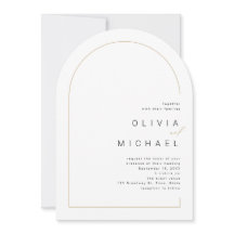 Modern chic minimalistisk fotobåge bröllop