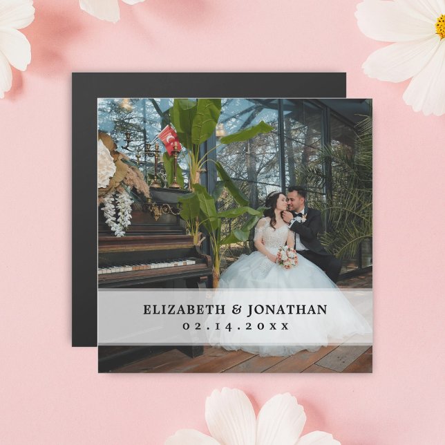 Modern Chic - minimalistisk par fotobröllop-favori (Skapare uppladdad)