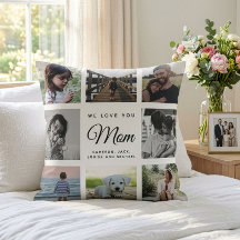 Modern Chic Mors Dag Mamma Familjefoto Collage