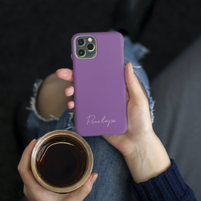 Modern Chic Personlig namn-skript Dusky Lila (Skapare uppladdad)