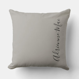 Modern Chic Personlig Solid Grått Kudde