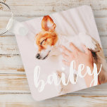 Modern Chic Pet-foto med enkel Elegant<br><div class="desc">Den här enkla och klassiska designen består av serif-typografi och lägger till en anpassningsbar foto av ditt sällskapsdjur.</div>