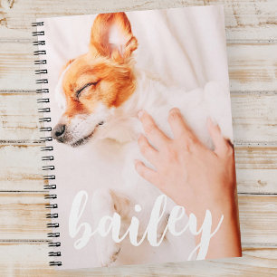Modern Chic Pet-foto med enkel Elegant Anteckningsbok